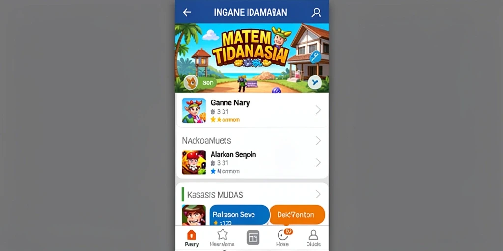 Tampilan awal yang menarik dan intuitif.