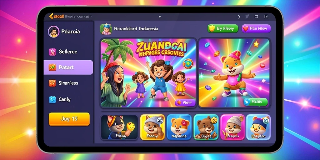 Screenshot menunjukkan tampilan awal yang menarik dan informatif.