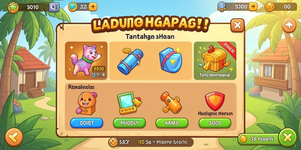 Tampilan dunia yang indah dan penuh warna.