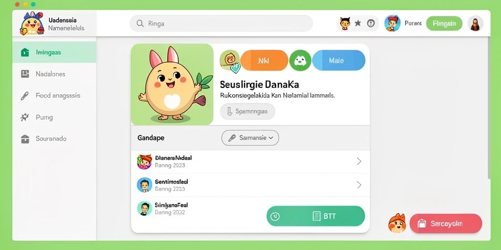 Tampilan layar awal yang memikat.