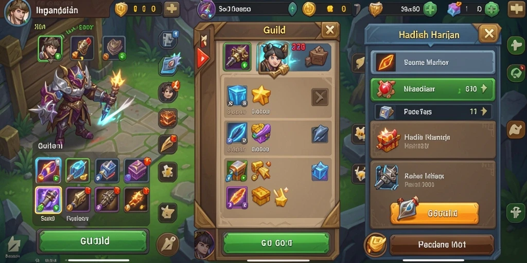 Screenshot menunjukkan tampilan awal permainan yang menarik.