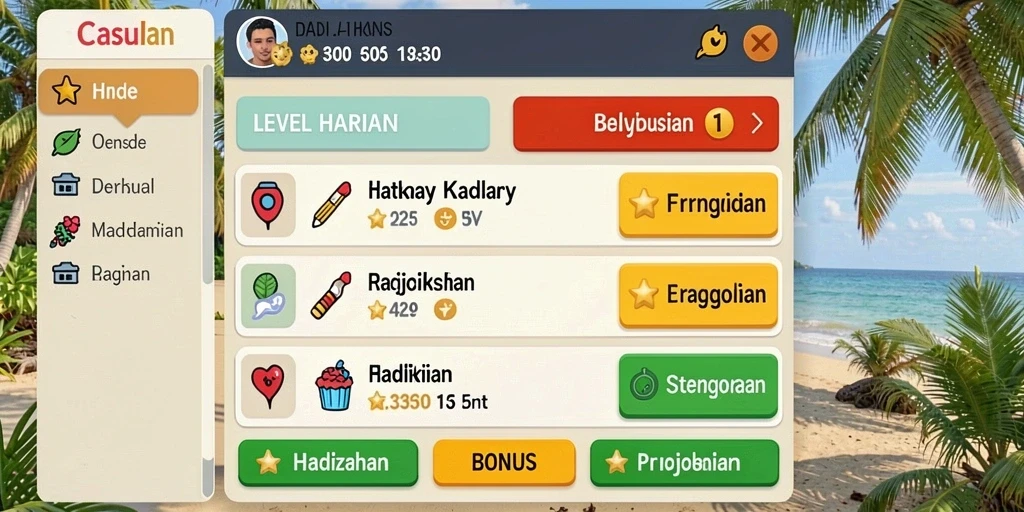 Tampilan awal yang menarik dan intuitif.
