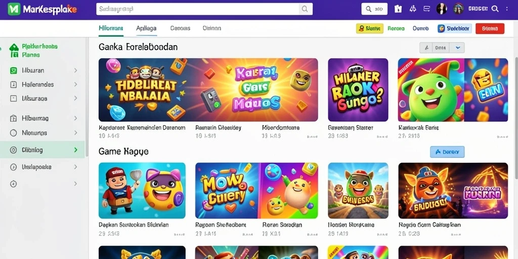 Tampilan awal yang menarik dengan karakter pilihan.