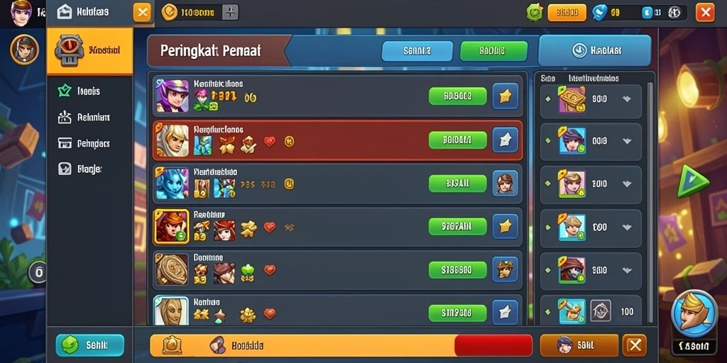 Screenshot menunjukkan antarmuka utama yang menarik.