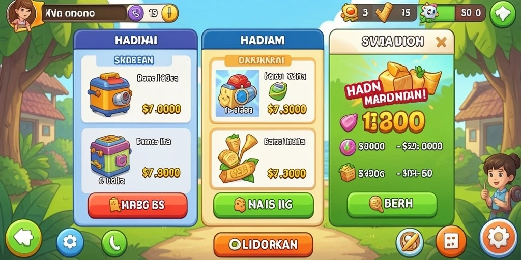 Tampilan awal permainan yang menakjubkan.